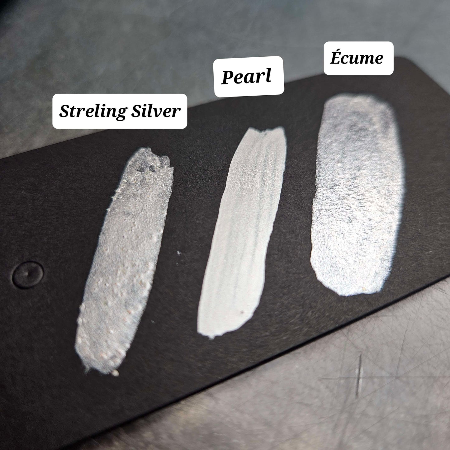 Aquarelle pailletée - STERLING SILVER 0120