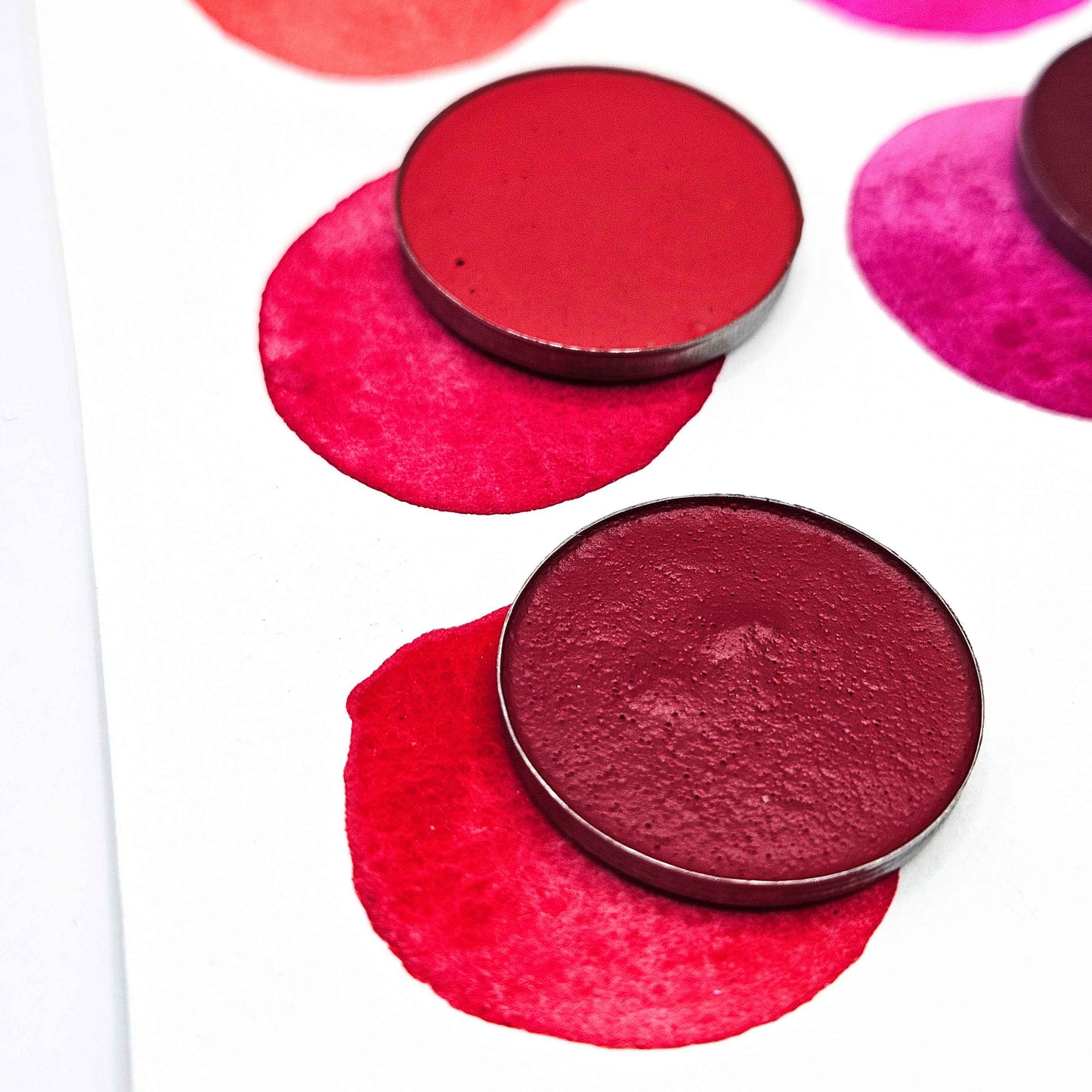 AQUARELLES ARTISANALES - ROUGE et ROSE