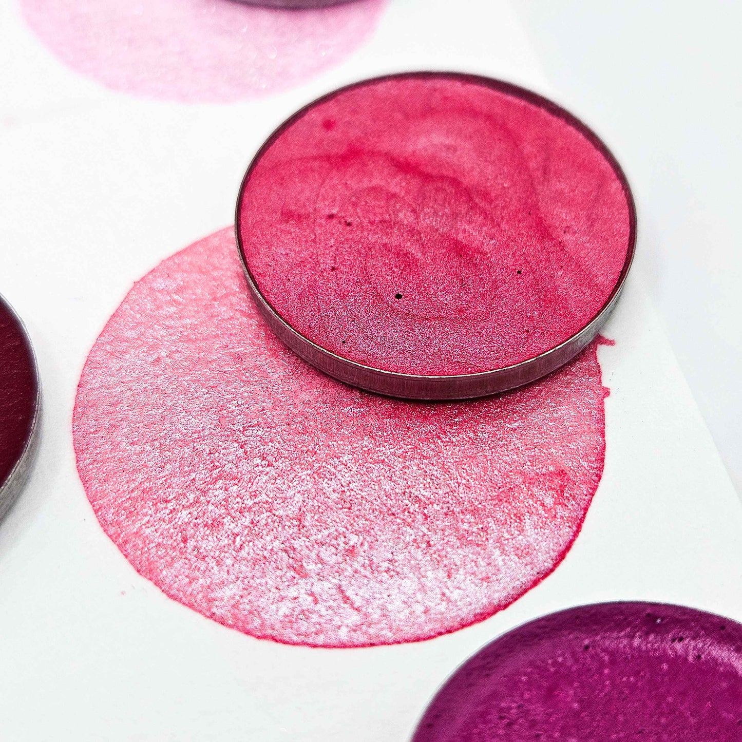 AQUARELLES ARTISANALES - ROUGE et ROSE