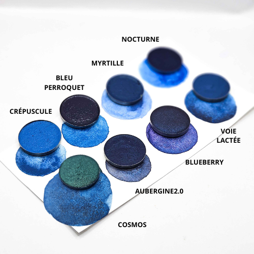 AQUARELLES ARTISANALES - BLEU