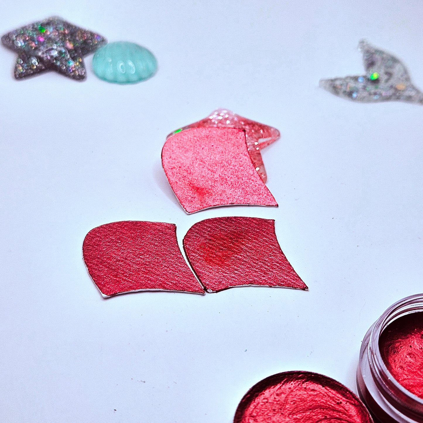 Aquarelle métallisée - CERISE