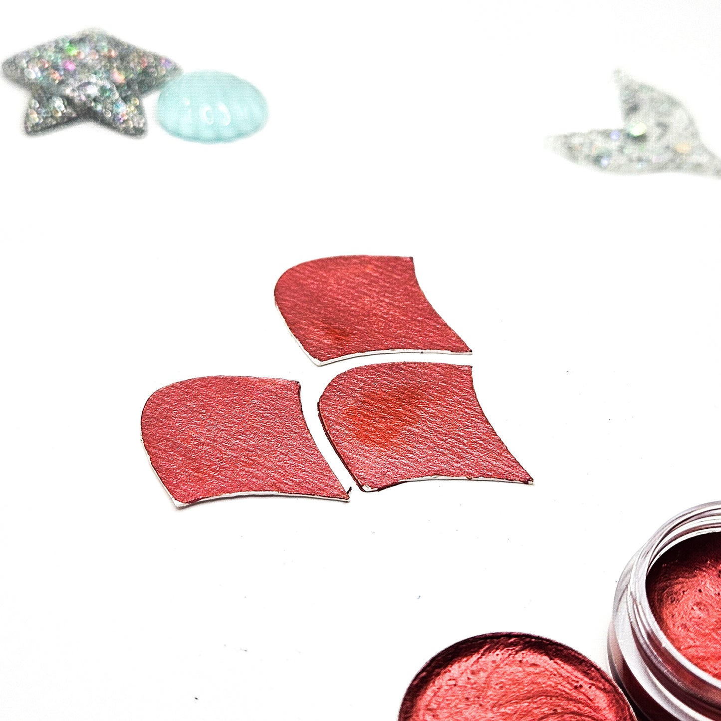 Aquarelle métallisée - CERISE