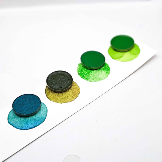 AQUARELLES ARTISANALES - VERTES
