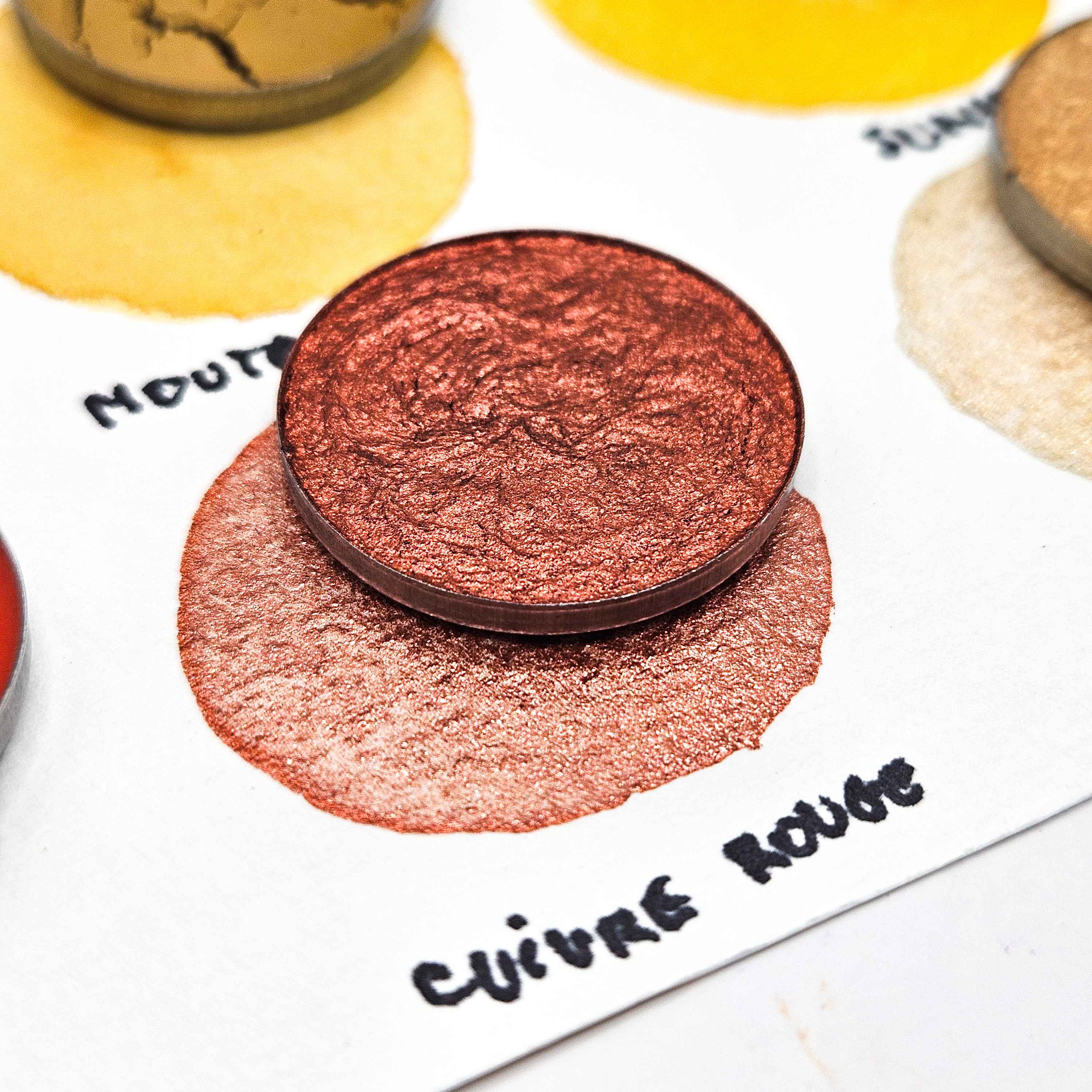 AQUARELLES ARTISANALES - JAUNES ET ORANGES