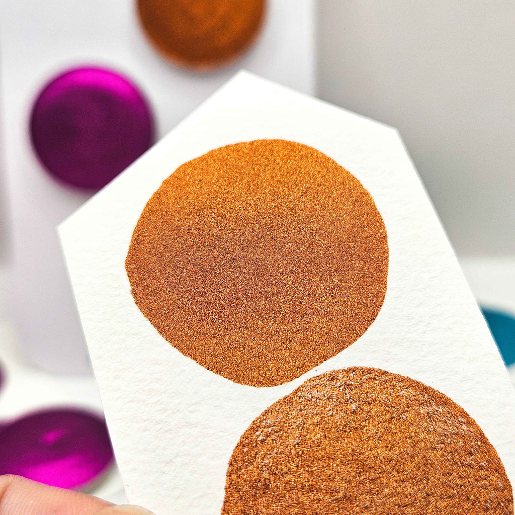 Set Chromé - 3 aquarelles artisanales