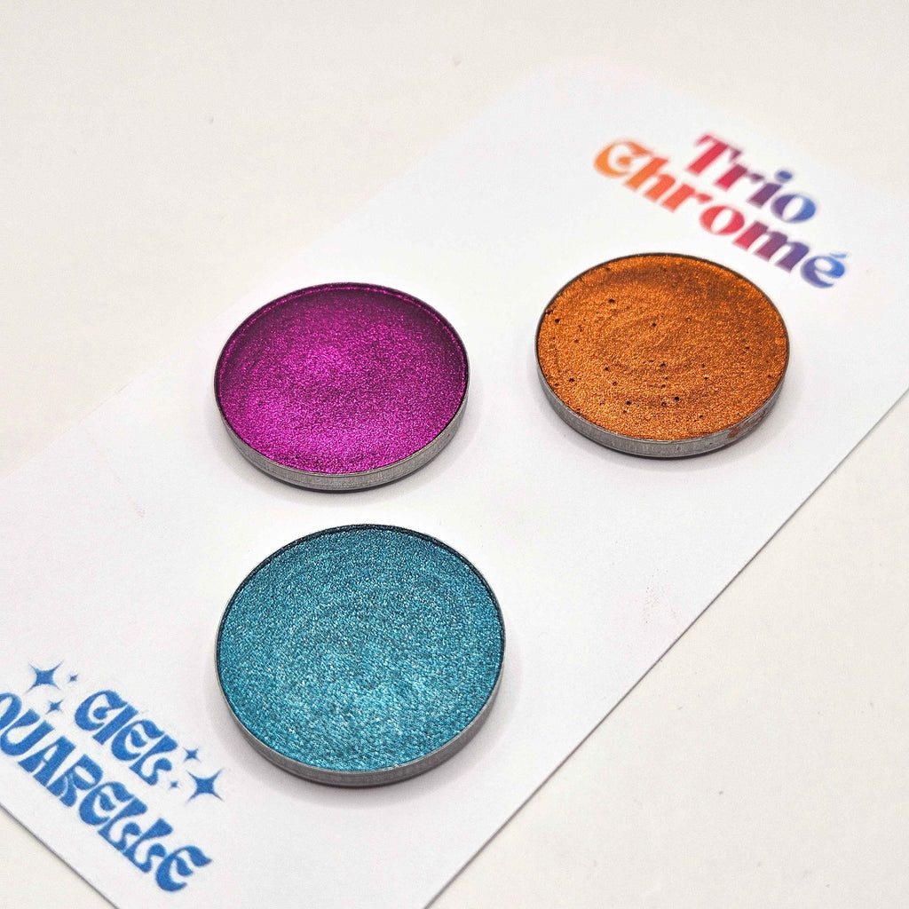 Set Chromé - 3 aquarelles artisanales