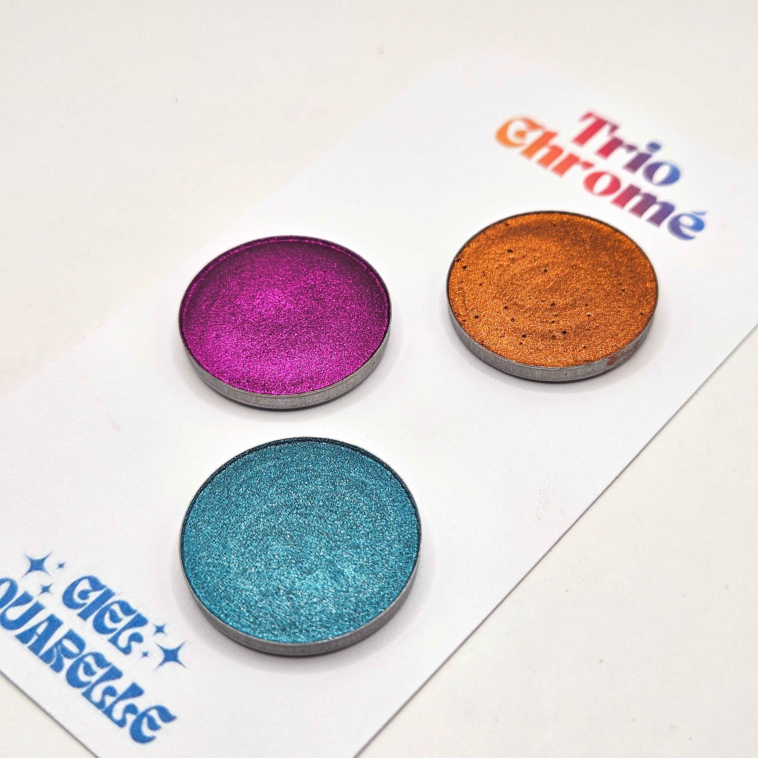 Set Chromé - 3 aquarelles artisanales