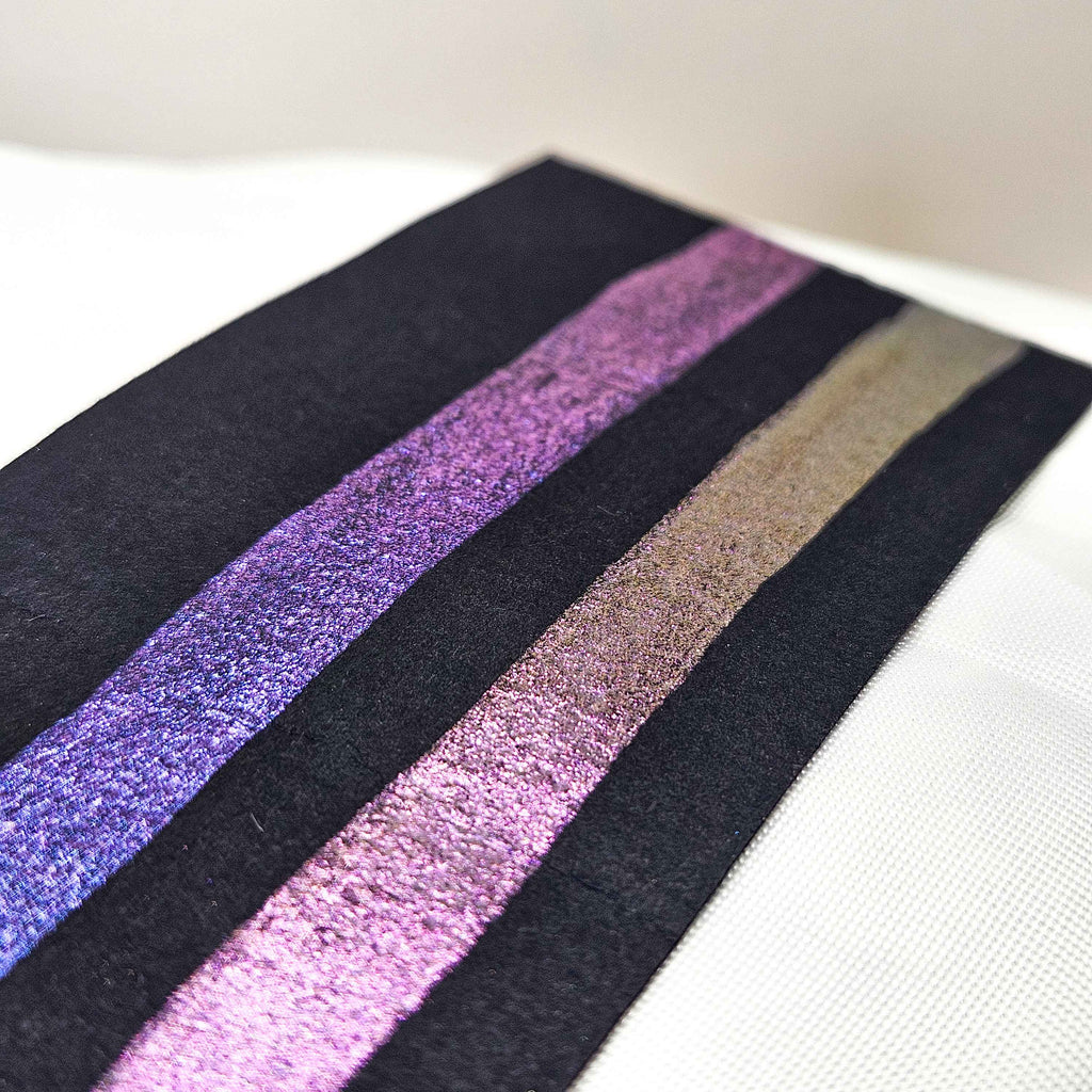 Aquarelles CAMÉLÉONS spéciales papier noir