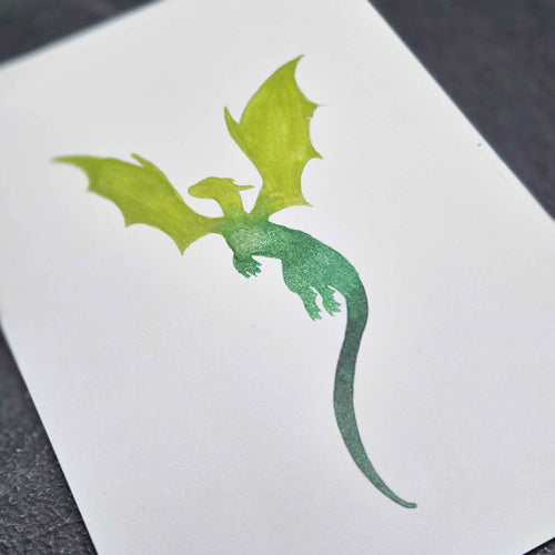 AMAZONITE - AQUARELLE ARTISANALE BRILLANTE