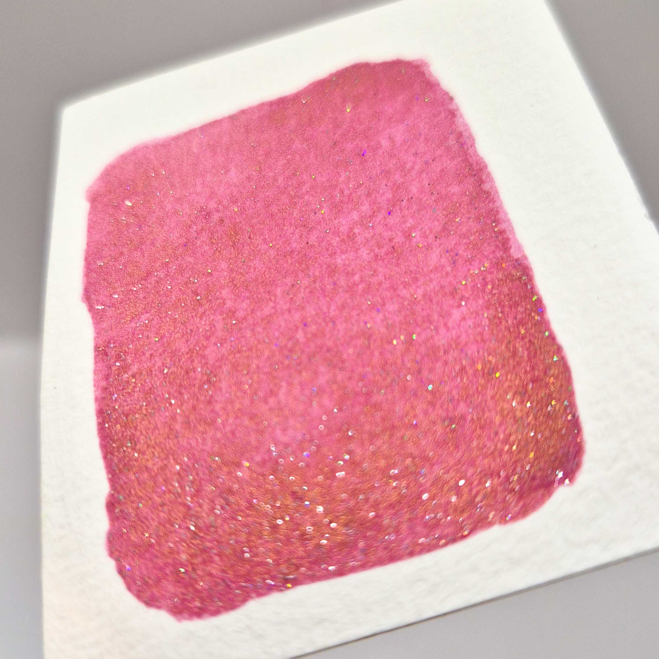 LES FLEURS ROSES et ROUGES - Aquarelle artisanale