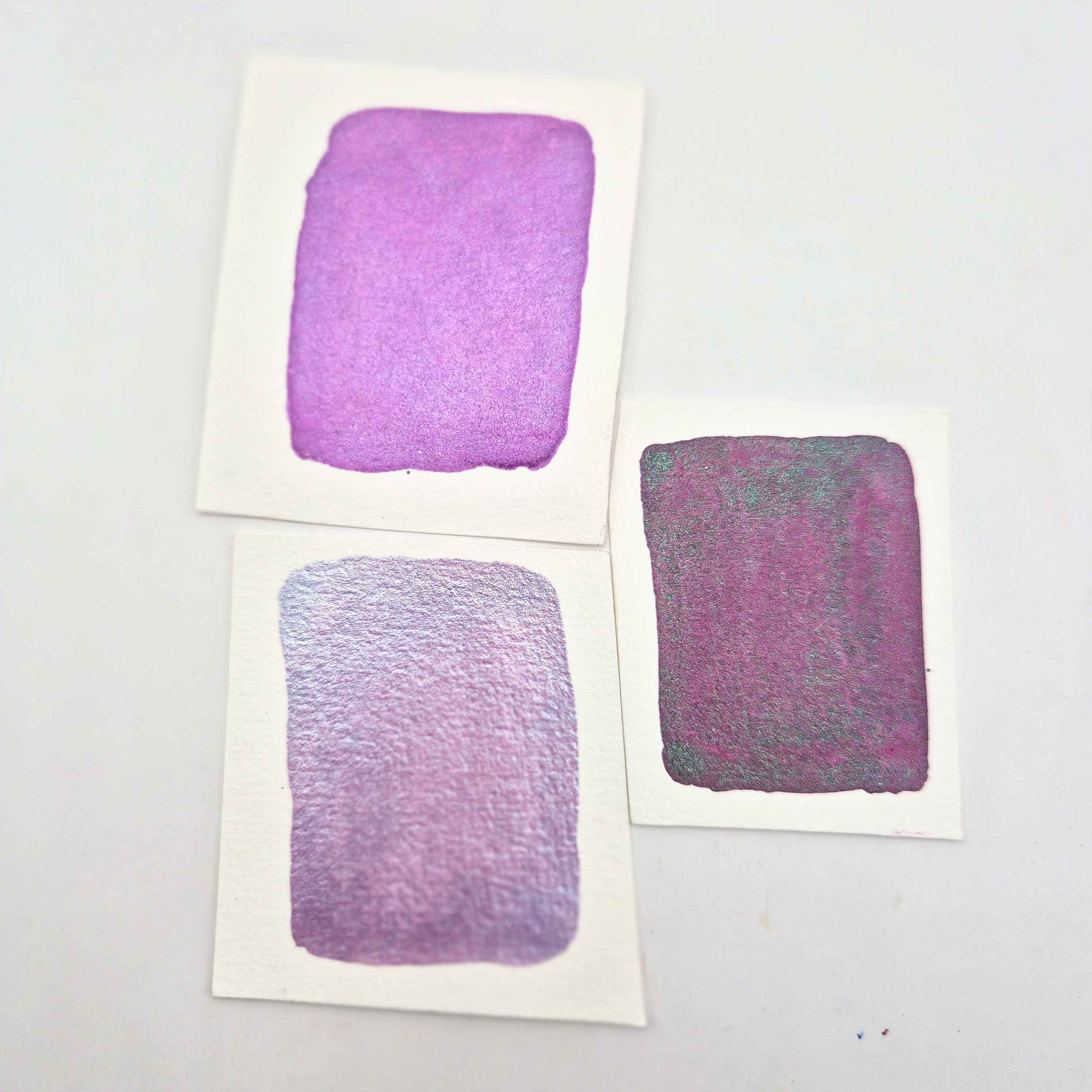 LES FLEURS VIOLETTES - Aquarelles artisanales