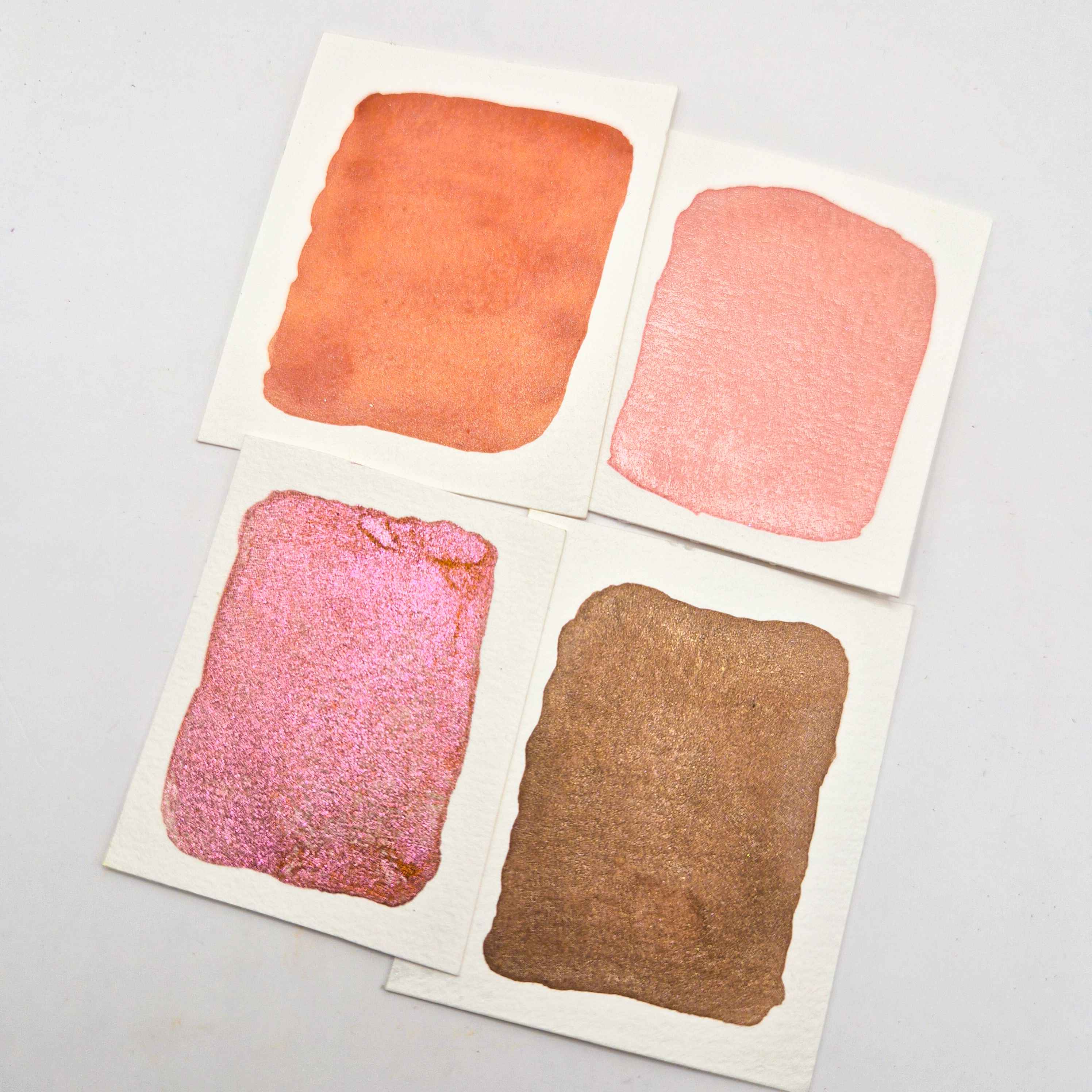 LES FLEURS ORANGES - Aquarelles artisanales