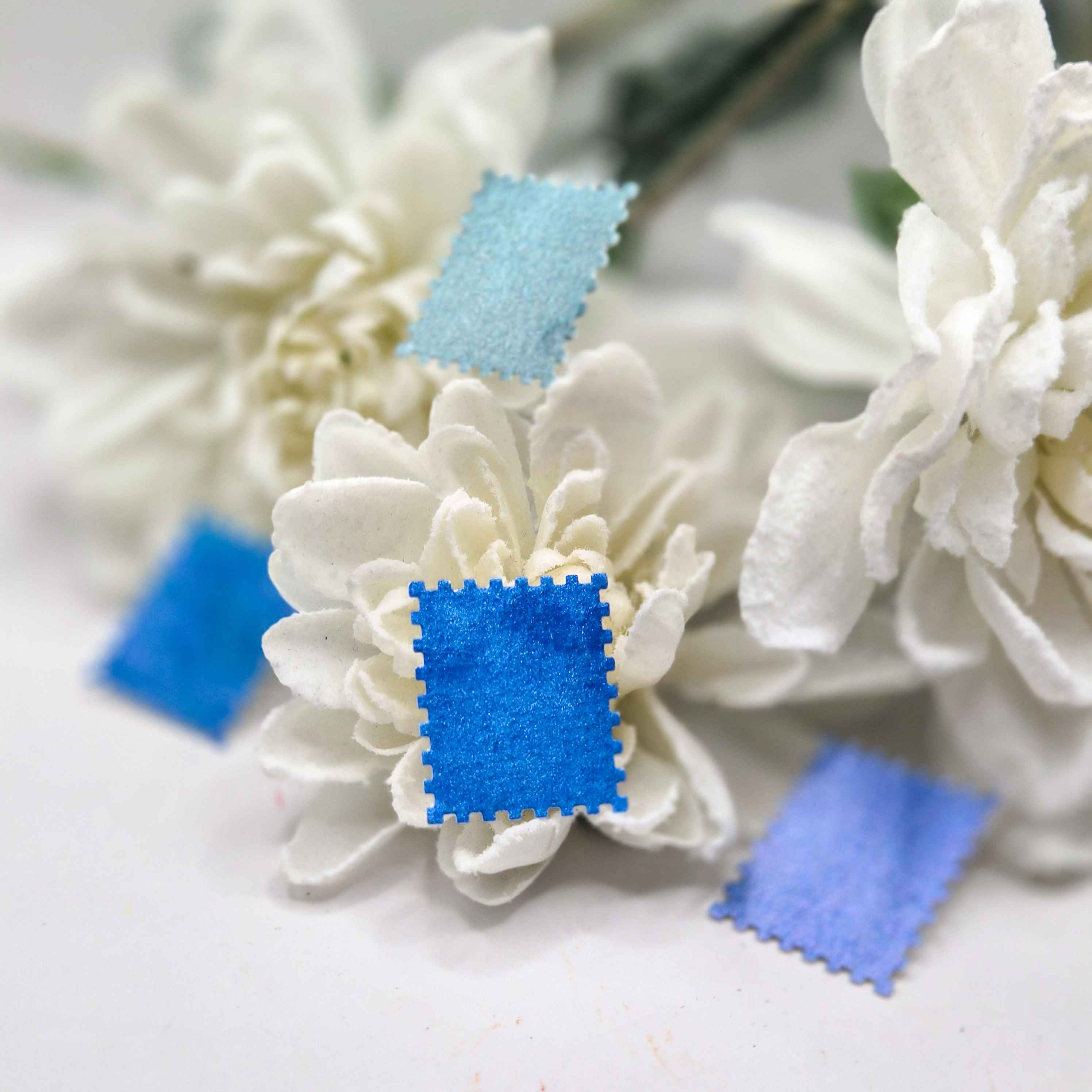 LES FLEURS BLEUES - Aquarelles artisanales