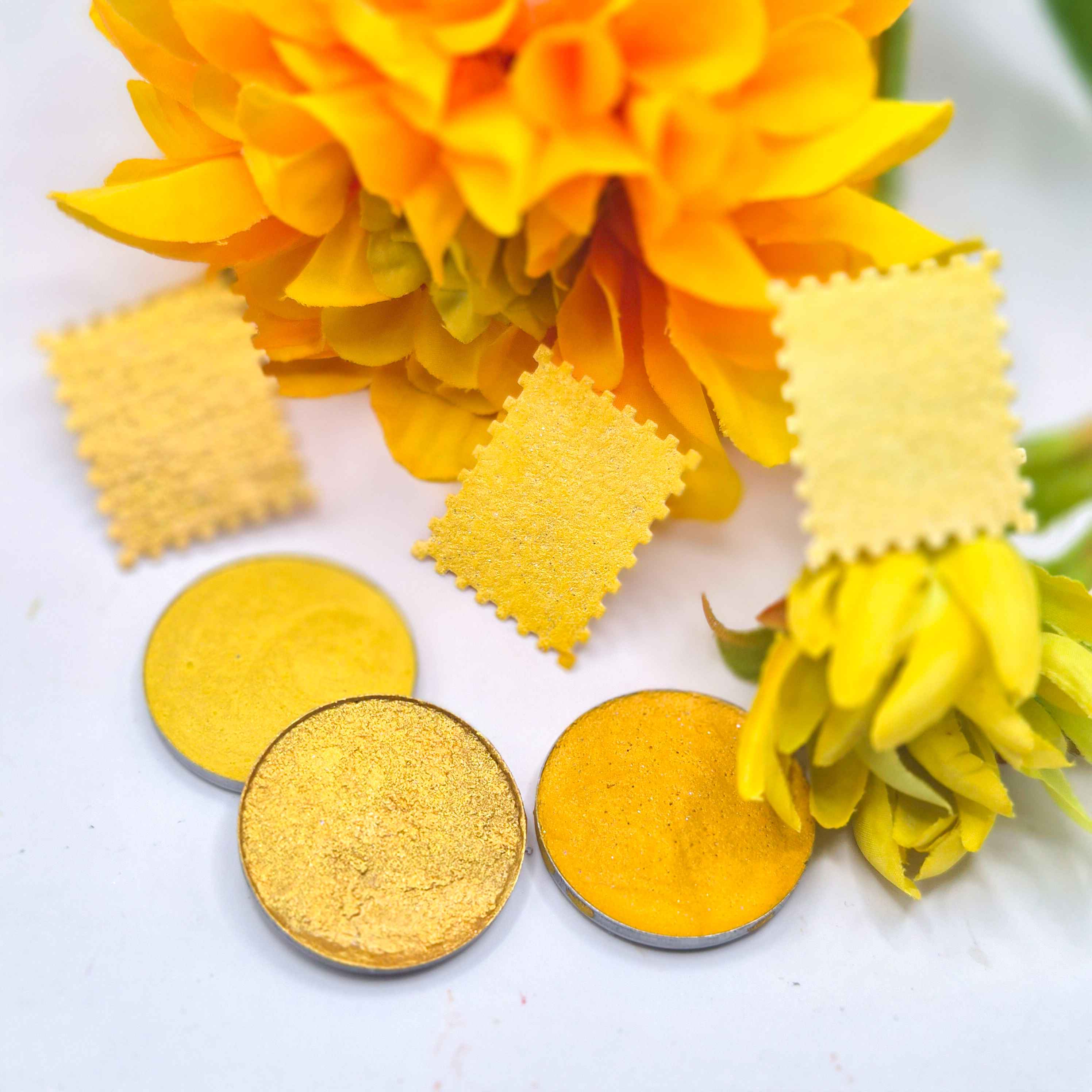 LES FLEURS JAUNES - Aquarelles artisanales