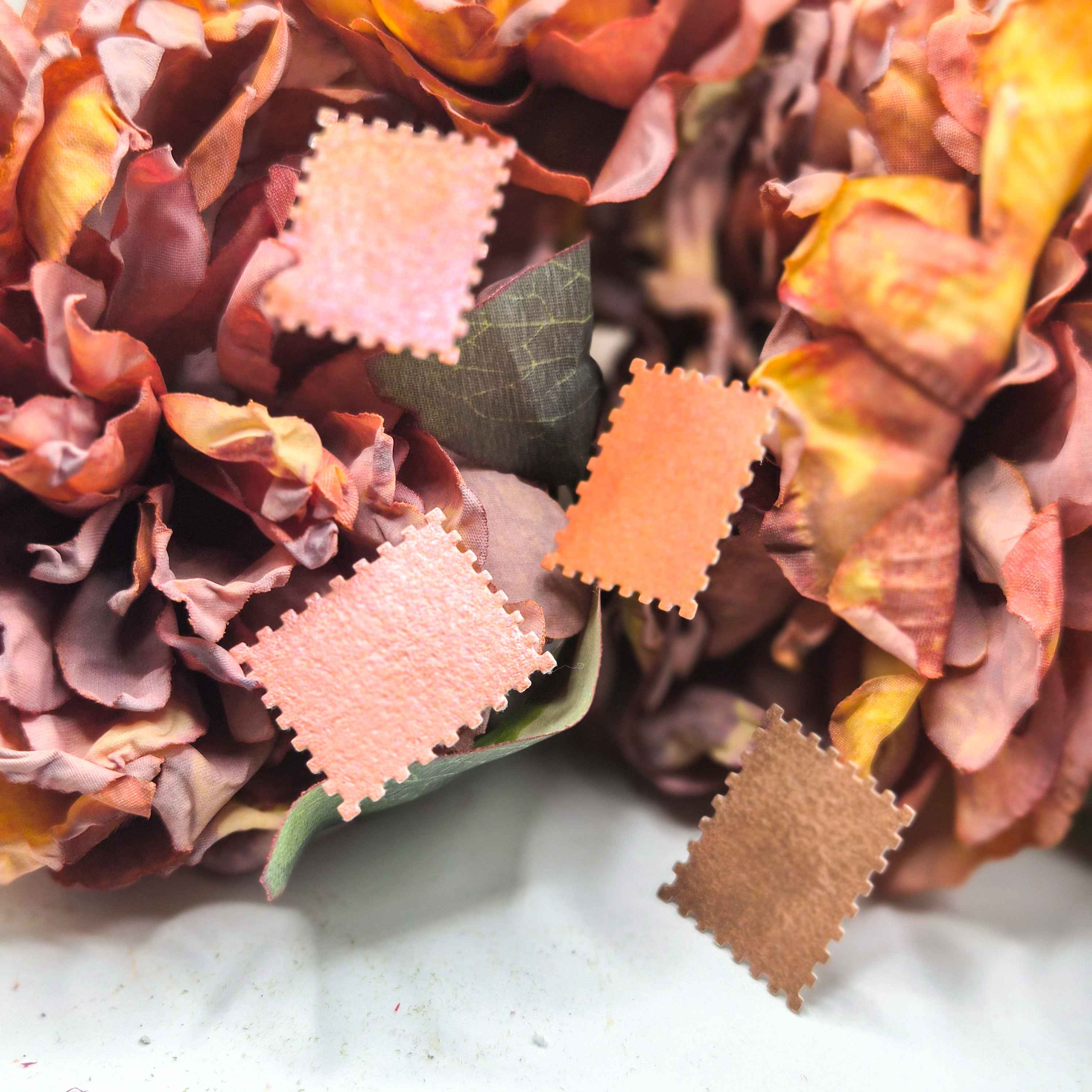 LES FLEURS ORANGES - Aquarelles artisanales