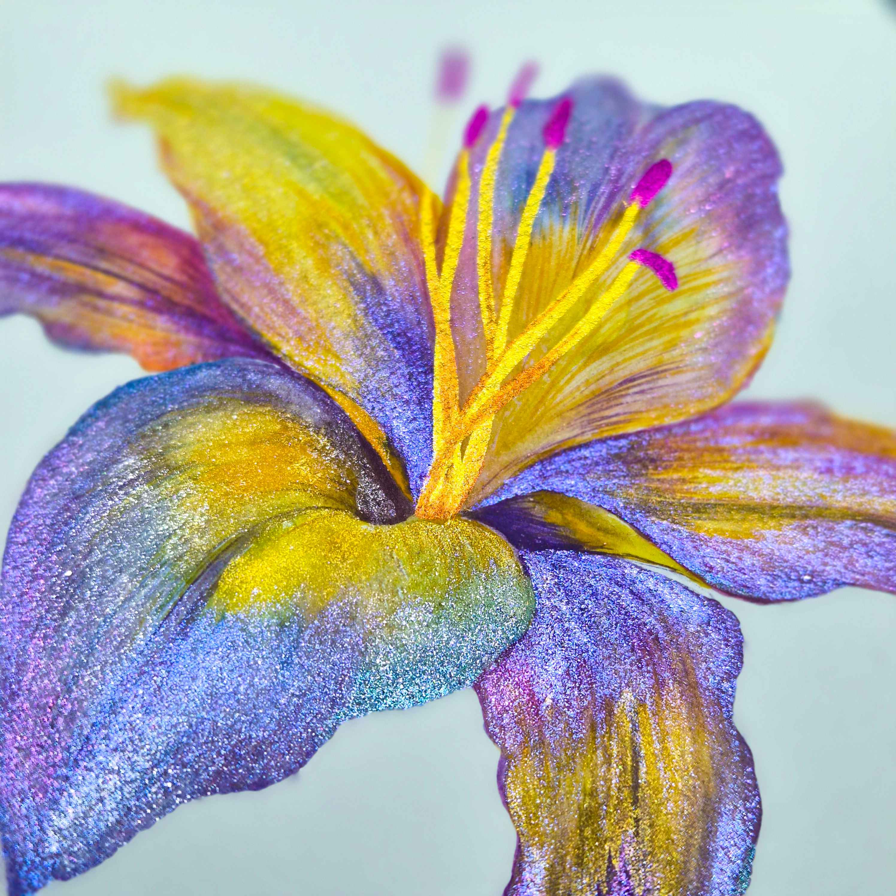 LES FLEURS JAUNES - Aquarelles artisanales