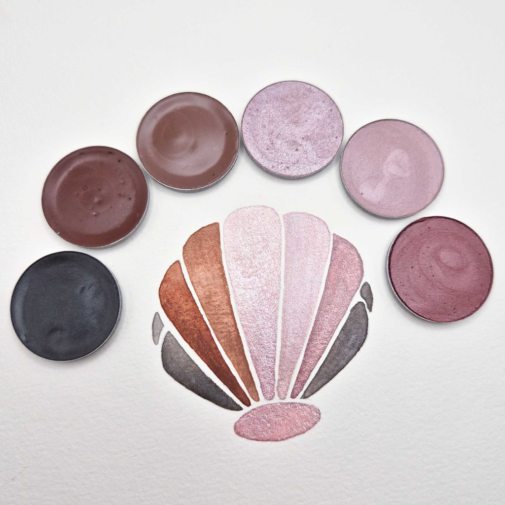 Aquarelles Artisanales - Coquillage et perle