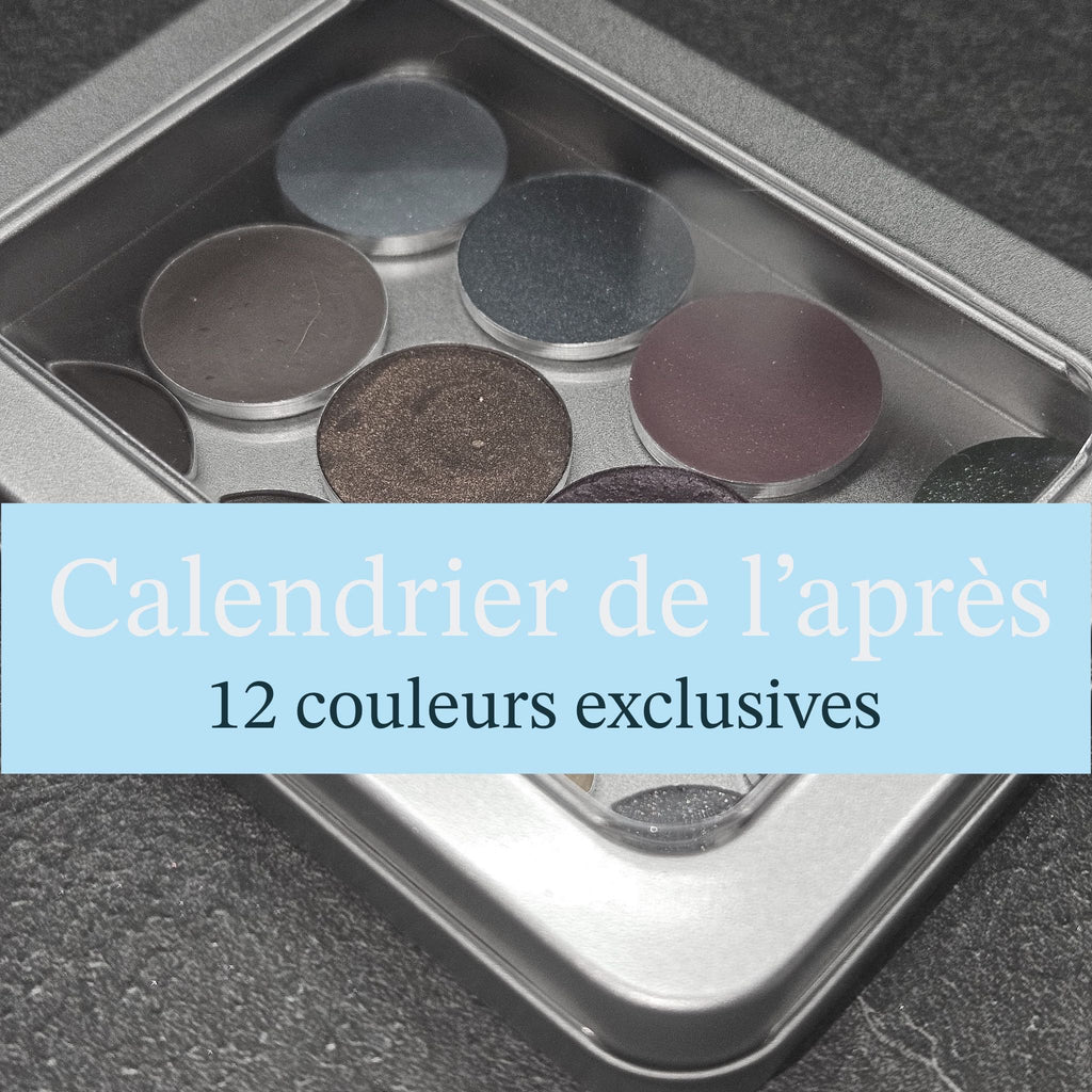 Calendrier de l'après - 12 cases 12 aquarelles artisanales